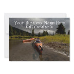 Kayaking the Lapie; Gift Certificate Personalized Announcement