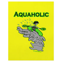 Kayaking Whitewater Silhouette Flyer Design