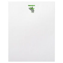Kayaking Whitewater Silhouette Letterhead
