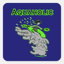 Kayaking Whitewater Silhouette Sticker