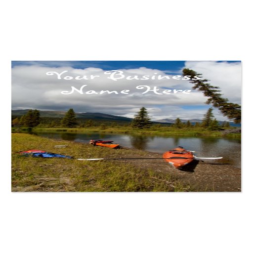 Kayaks at Rest Business Card Templates
