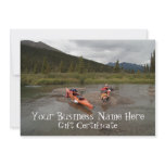 Kayaks on an Island; Gift Certificate Invitations