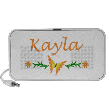 Kayla (Orange Butterfly) PC Speakers