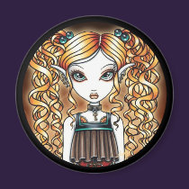 "Kayla" Steampunk Fairy Close Up Magnet magnets