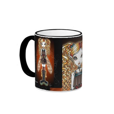 "Kayla" Steampunk Fairy Mug by mykajelina