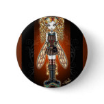 "Kayla" Steampunk Fairy Pinback Button