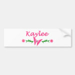 Kaylee (Pink Butterfly) Bumper Stickers Kaylee (Pink Butterfly) Bumper Stickers