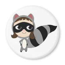 Kaylee the Raccoon magnets