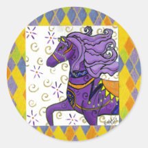 Kaylee's Horse Round Stickers