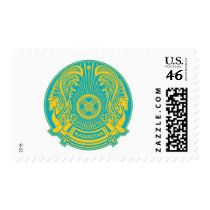 Kazakhstan coat of arms postage