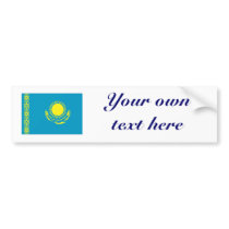 Kazakhstan Flag Bumper Sticker