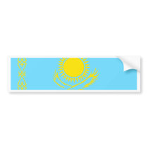 Kazakhstan Flag bumper stickers