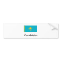 Kazakhstan Flag Design bumper stickers