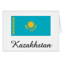 Kazakhstan Flag Design cards