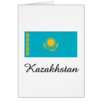Kazakhstan Flag Design cards