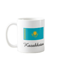 Kazakhstan Flag Design mugs