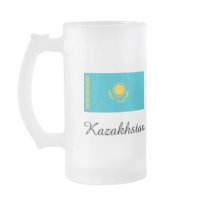 Kazakhstan Flag Design mugs