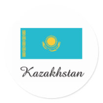 Kazakhstan Flag Design stickers