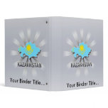 Kazakhstan Flag Map 2.0 Vinyl Binders