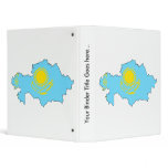 Kazakhstan Flag Map full size Binder