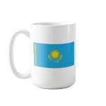 Kazakhstan Flag Map Classic Mug