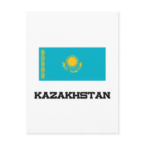 Kazakhstan Flag postcards