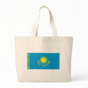 Kazakhstan Flag Tote Bag