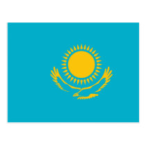 Kazakhstan, Kazakhstan flag postcards