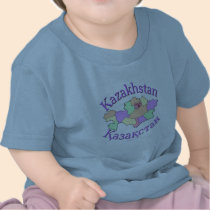 Kazakhstan Map t-shirts