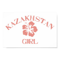 Kazakhstan Pink Girl posters
