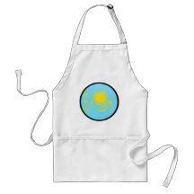 Kazakhstan quality Flag Circle Aprons