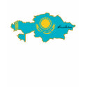 Kazakhstan T-shirt by worldtees Kazakhstan T-shirt