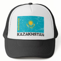 Kazakhstan Vintage Flag hats
