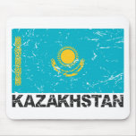 Kazakhstan Vintage Flag Mousepads