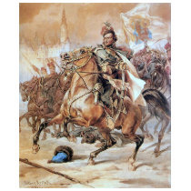 Kazimierz Pulaski at the Charge t-shirts