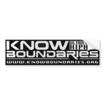 KB Website Bumper Sticker (W on B) bumper stickers