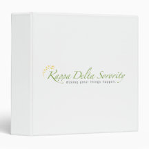 KD Sorority Logo Vinyl Binders