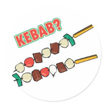 Kebab? Round Stickers