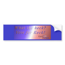KeckAllen Sticker bumper stickers by Bossfella KeckAllen Sticker bumper stickers