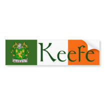 Keefe Coat of Arms Bumper Sticker bumper stickers by irishcountry Keefe Coat of Arms Bumper Sticker bumper stickers