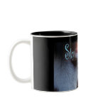 Keegan poses for Sky Eye Creations mugs