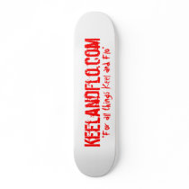 Keel and Flo skateboard