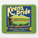 Keen's Pride Frostproof Florida Label mousepads by FRUITLOOPY Keen's Pride Frostproof Florida Label mousepads