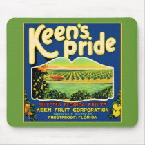 Keen's Pride Frostproof Florida Label mousepads by FRUITLOOPY Keen's Pride Frostproof Florida Label mousepads