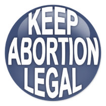 Keep Abortion Legal Round Sticker