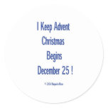 Keep Advent, large button