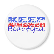 Keep America Beautiful magnets
