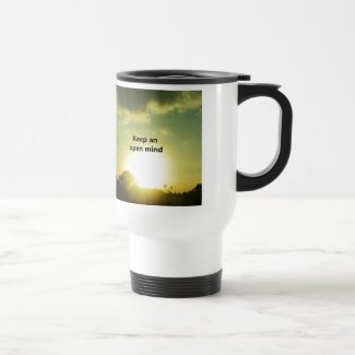 Keep An Open Mind 15 Oz Stainless Steel Travel Mug