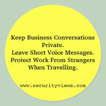 Keep Business Information Private stickers