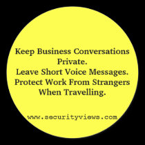 Keep Business Information Private stickers